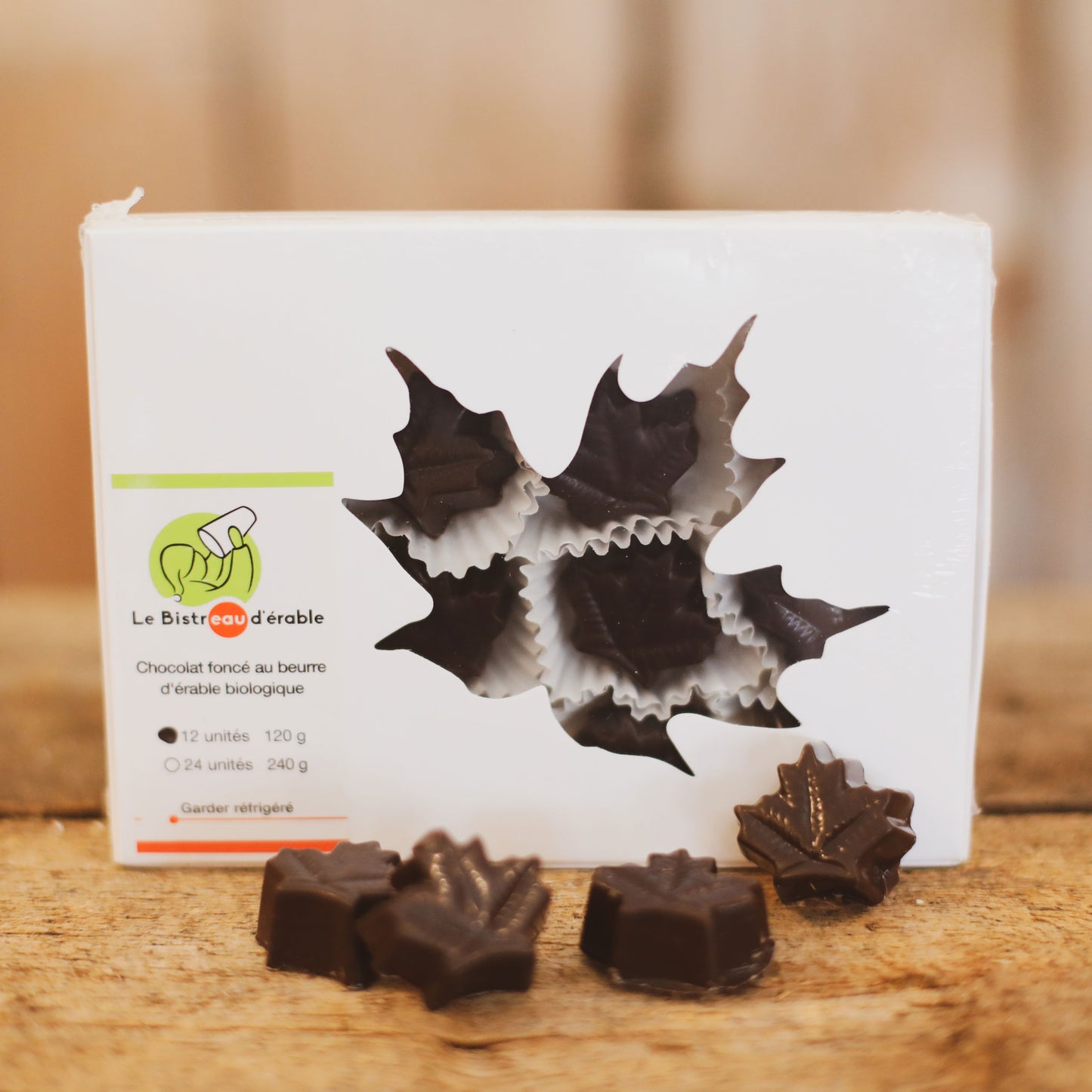 Bouchées chocolatées au beurre d’érable