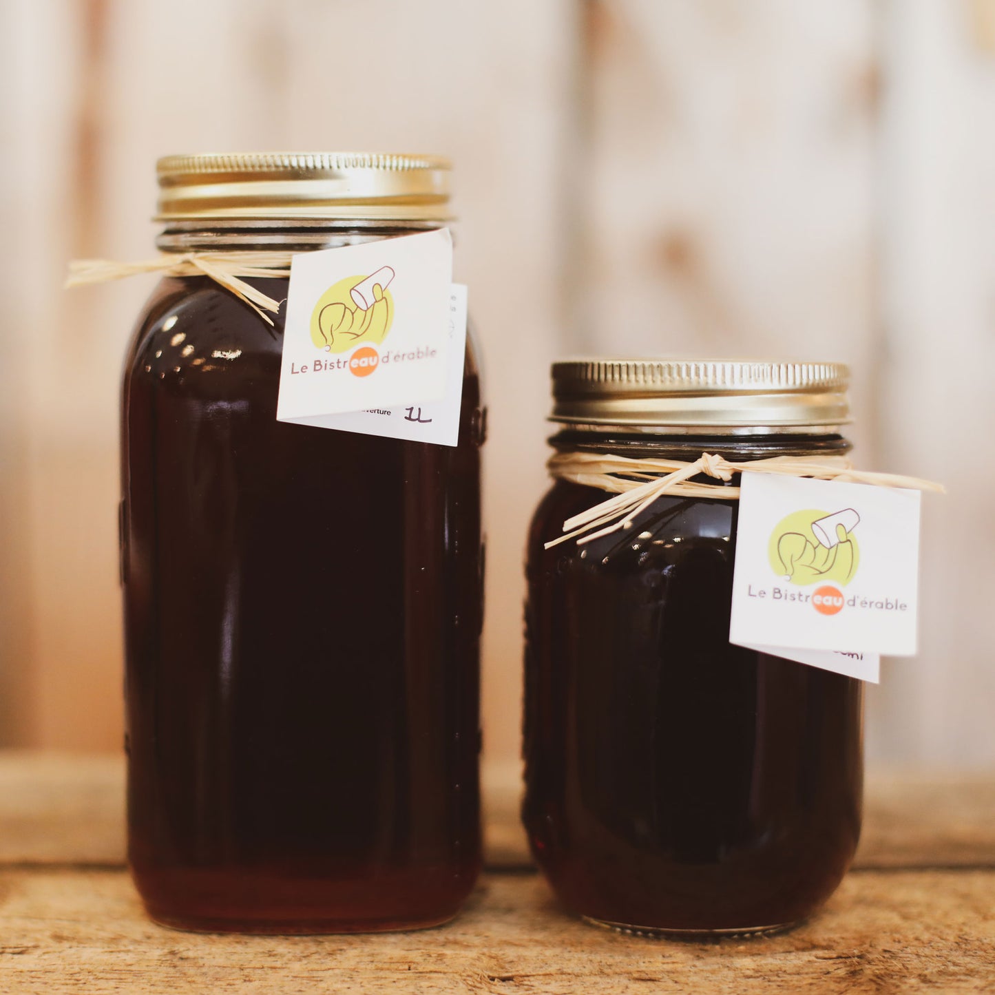 Sirop d’érable biologique du Québec – Pot Mason (500 ml ou 1 L)