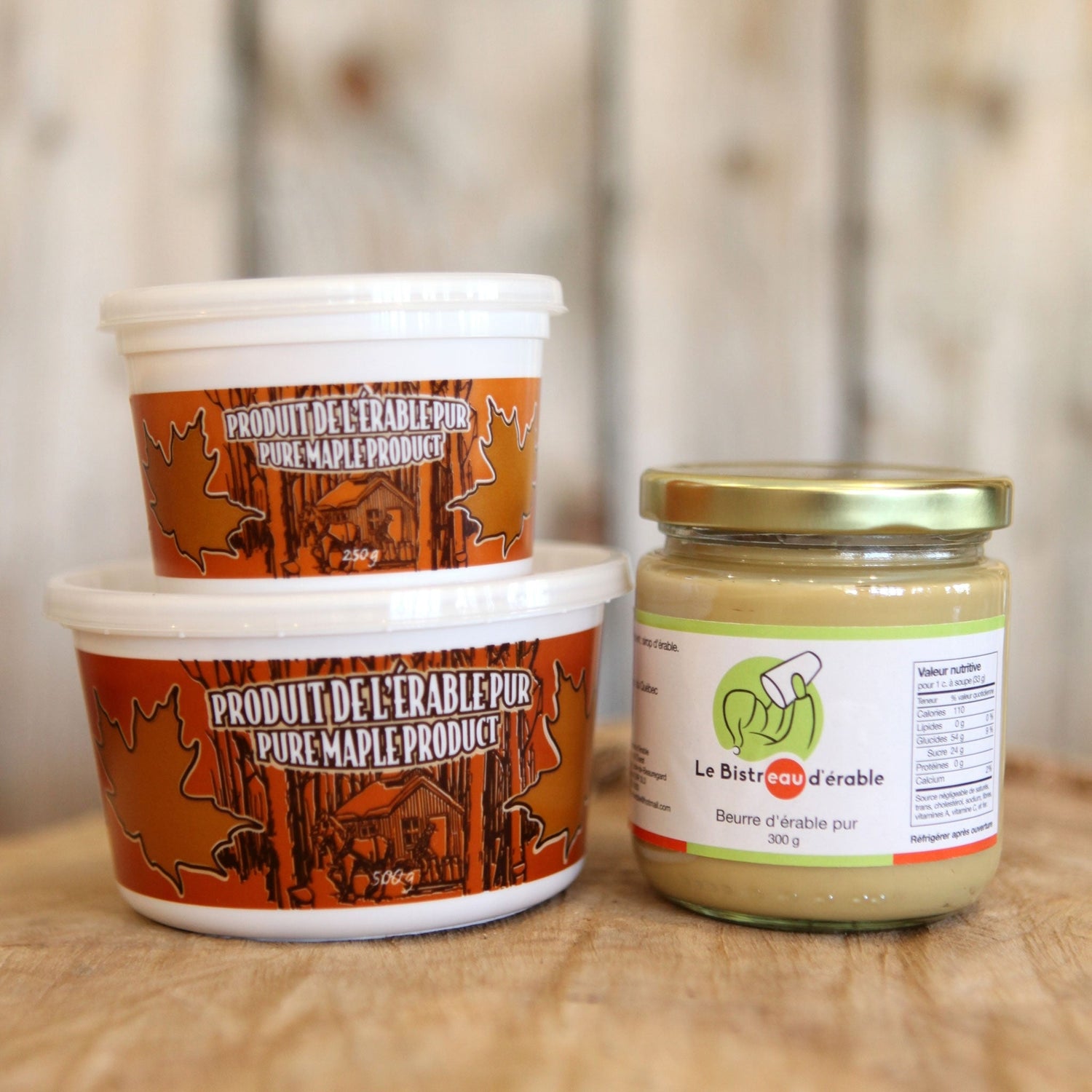 Produits d'érable pur bio