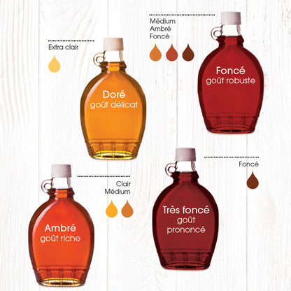 Sirop d’érable biologique du Québec – boîte de 8 cannes (8 x 540 ml)