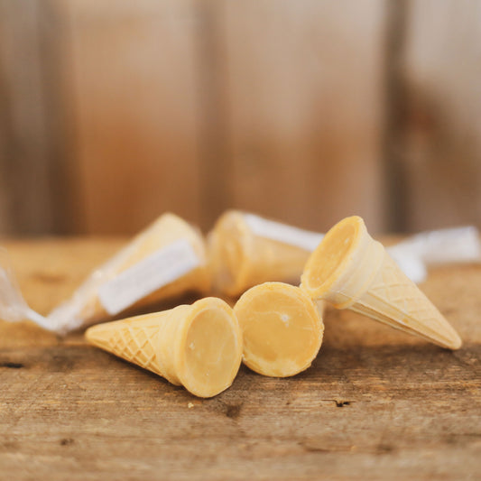 Cornets de sucre mou d’érable du Québec
