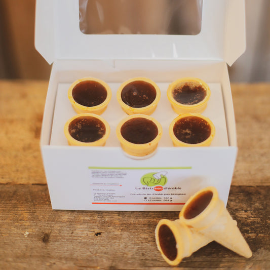 Cornets de tire d’érable du Québec